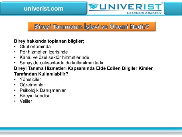 B – Öğrenciyi Tanıma 35